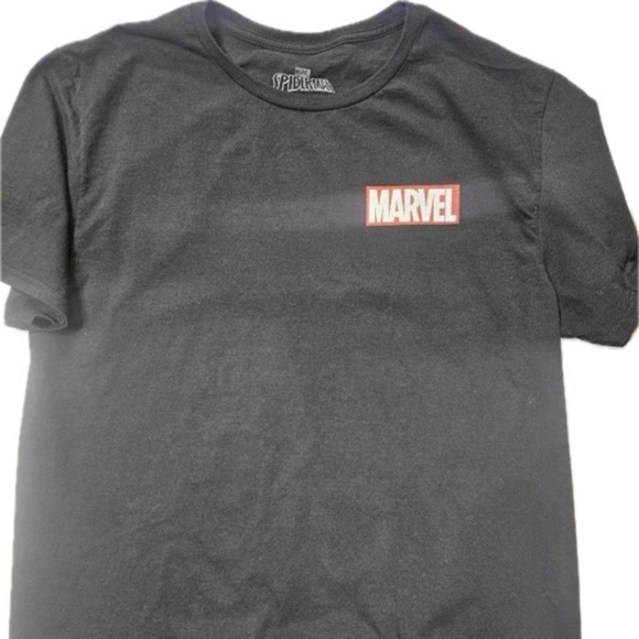Marvel Comic Group Spider-Man T-Shirt Size Large Black Short Sleeve Crew Tee NEW - Picture 5 of 5